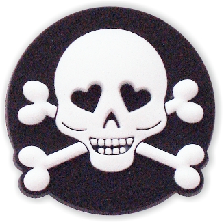 Skull - Smart Charms 3D Rubber Badge Reel-Smart Charms
