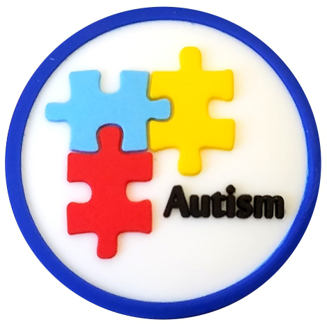 Autism Awareness - Smart Charms 3D Rubber Badge Reel-Smart Charms