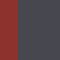 Charcoal/Red