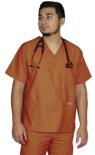 222C 3-Pocket Scrub Top-Spectrum