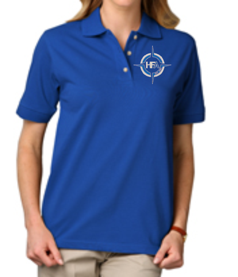 LADIES SHORT SLEEVE SUPERBLEND PIQUE FOR HFA - BG6204-Blue Generation
