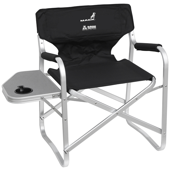 Director Style Outdoor Beach Chair with Folding Side Table-ANC