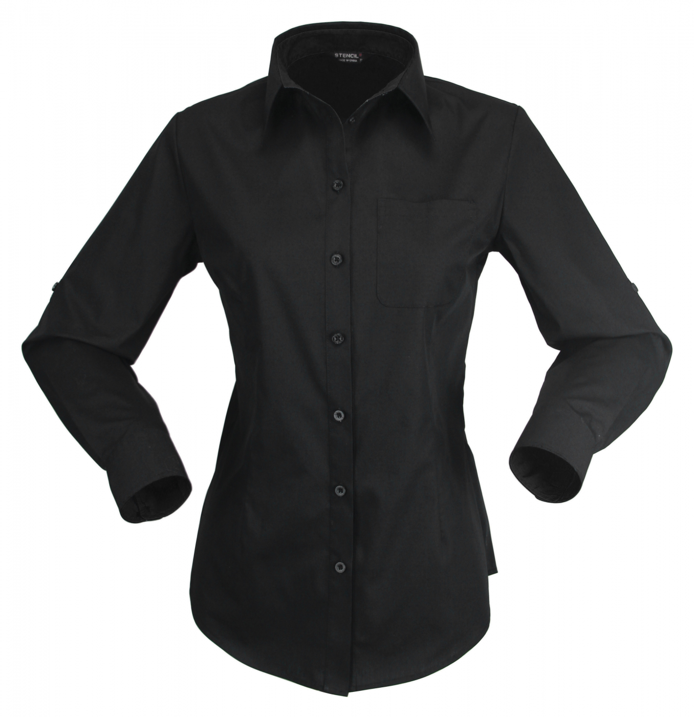 Stencil Hospitality Nano 2134L Ladies LS Shirts-Stencil 