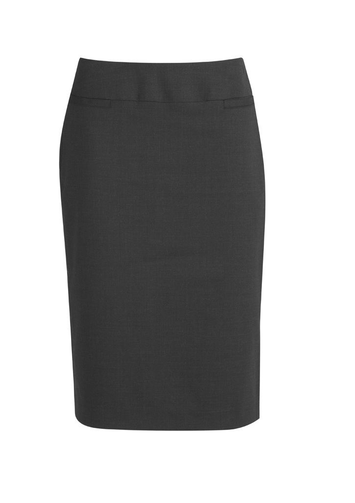 Biz Corporates Womens Comfort Wool Stretch Relaxed Fit Lined Skirt-Biz Corporates