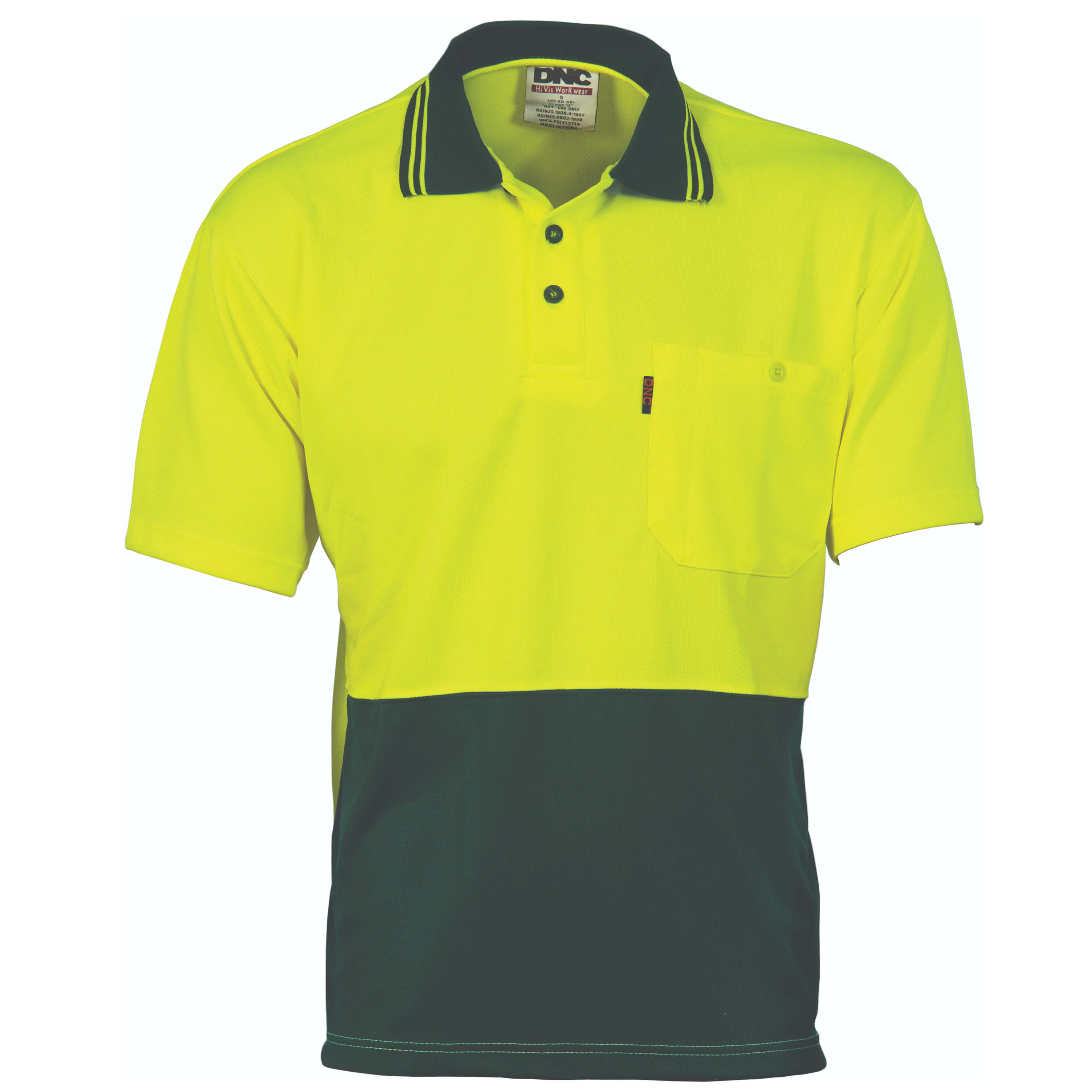 DNC HiVis Two Tone Cool Breathe Polo Shirt-Short Sleeve-DNC