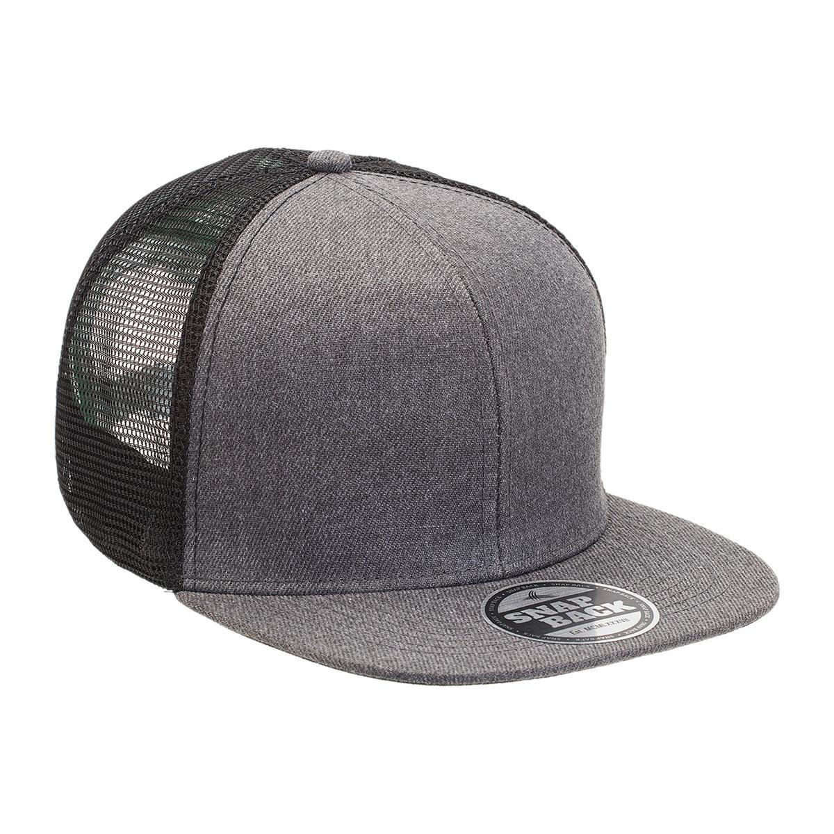 Legend 4396 Heathered Flat Peak Trucker-Legend