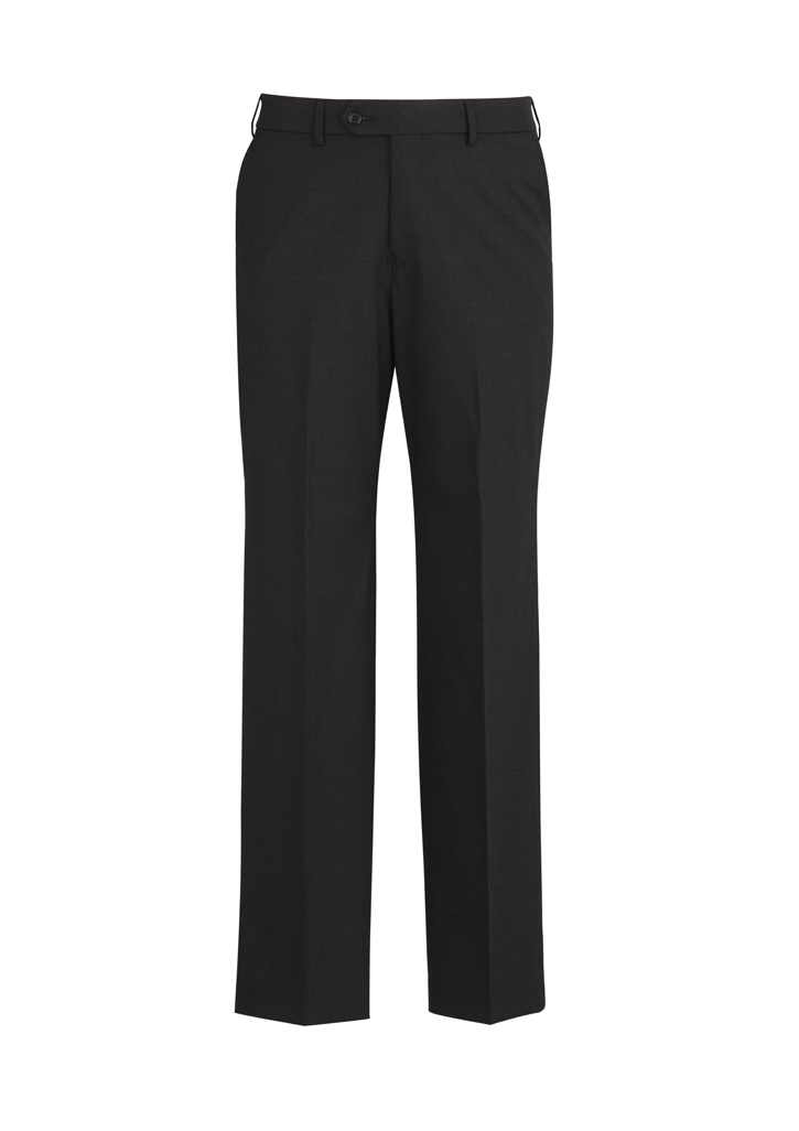 Biz Corporate Mens Comfort Wool Stretch Flat Front Pant-Biz Corporates