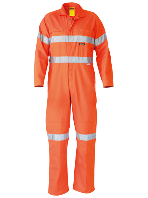 Bisley Taped Hi Vis Lightweight Coverall-Bisley