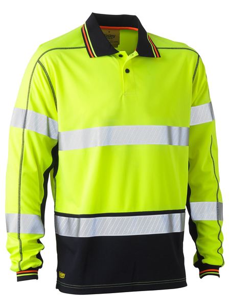 Bisley Taped Hi Vis Poyester Mesh Polo-Bisley