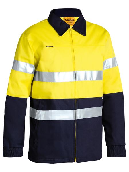 Bisley Taped Hi Vis Drill Jacket-Bisley