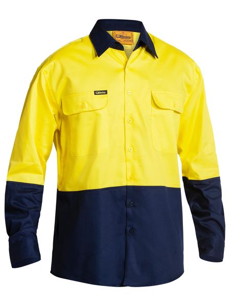 Bisley Hi Vis Drill Shirt-Bisley