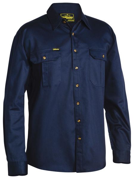 Bisley Original Cotton Drill Shirt - Long Sleeve-Bisley