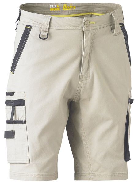 Bata Flx Move Stretch Utility Zip Cargo Short-Bisley