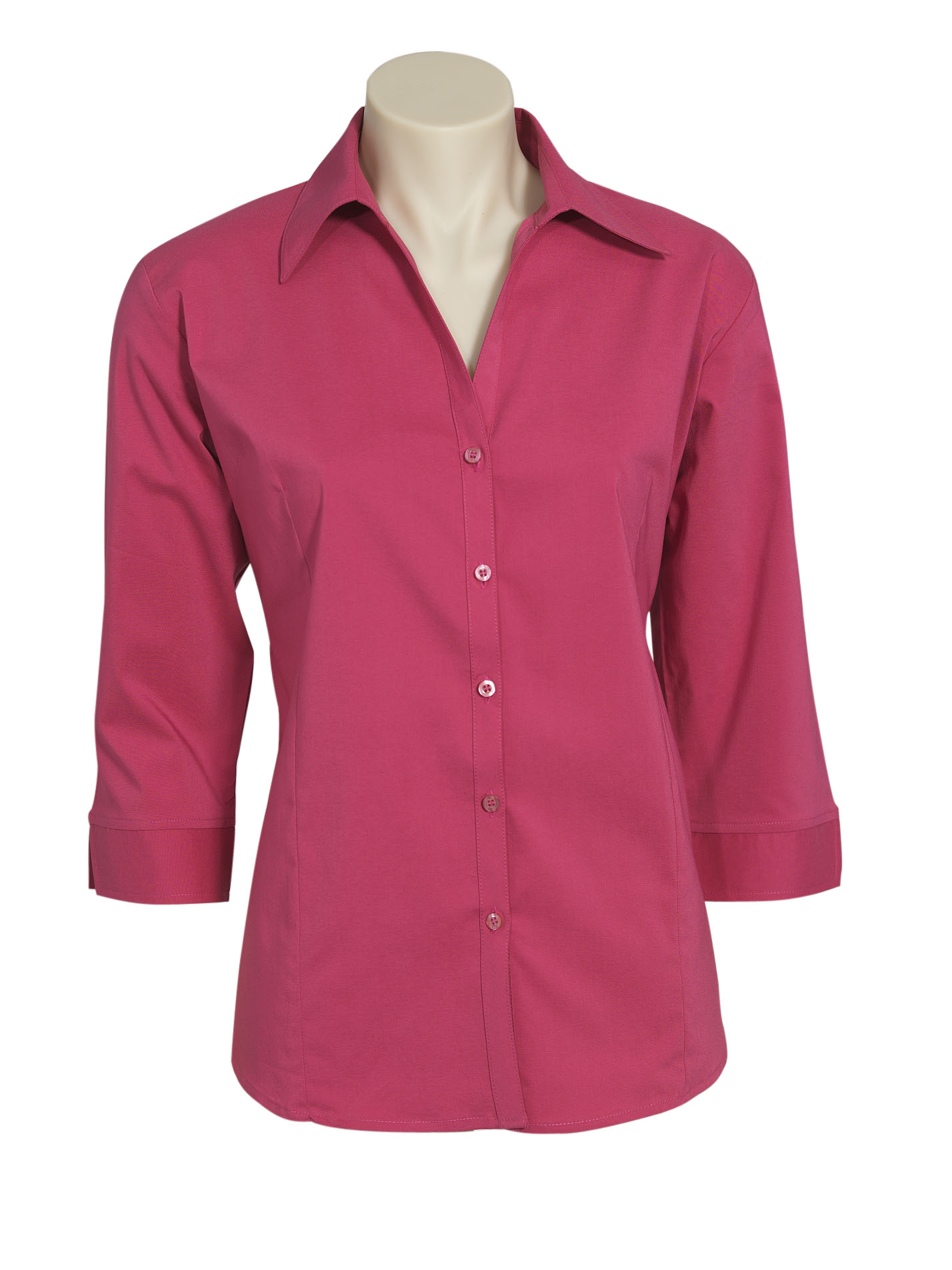 Biz Collection Ladies Metro Three Fourth Sleeve Shirt-Biz Collection