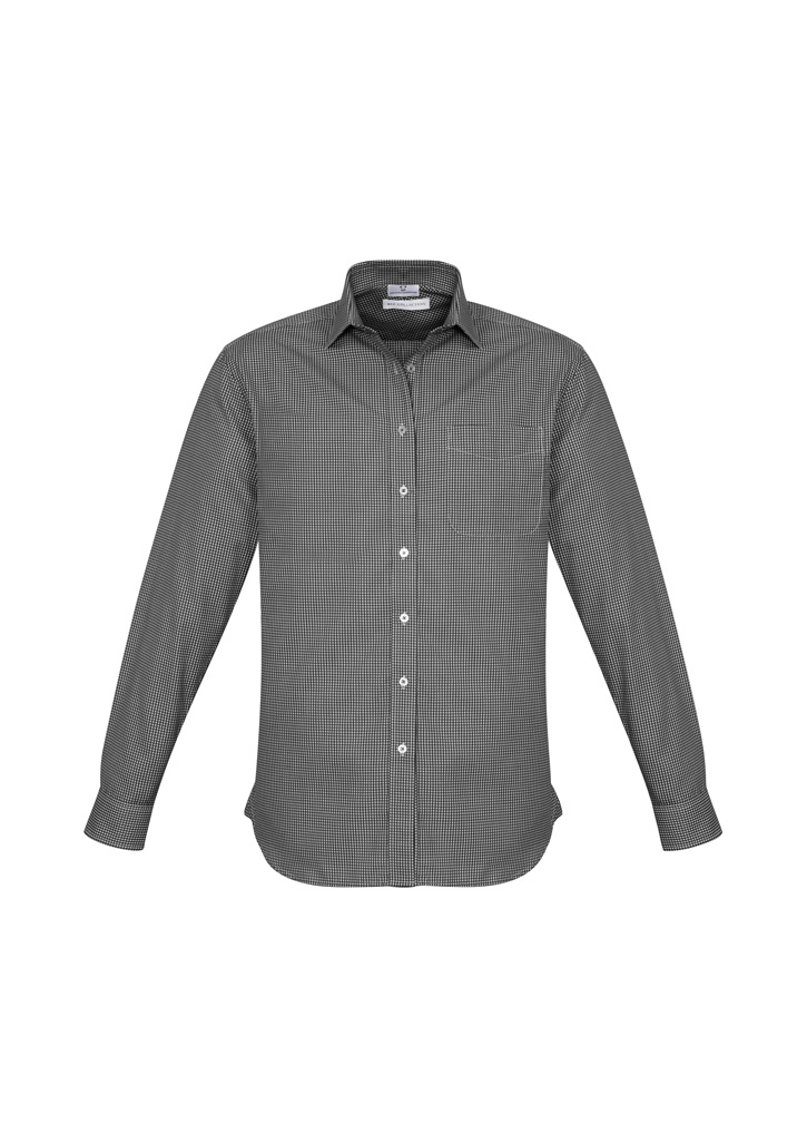 Biz Collection Mens Ellison Long Sleeve Shirt-Biz Collection