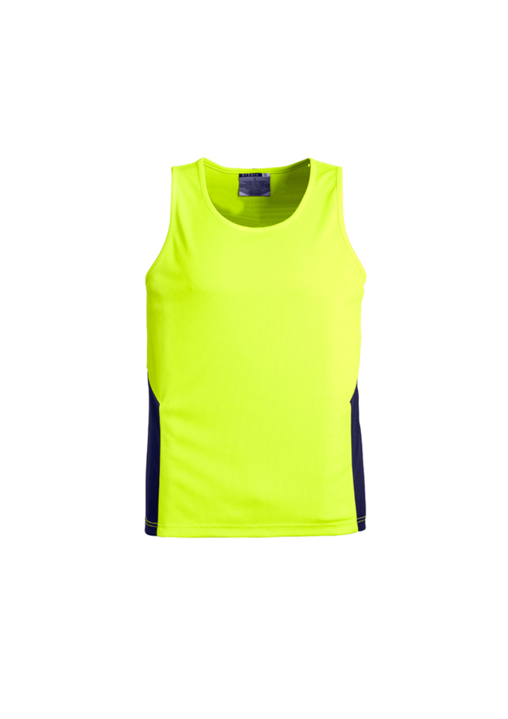 Syzmik Mens Hi Vis Squad Singlet-Syzmik