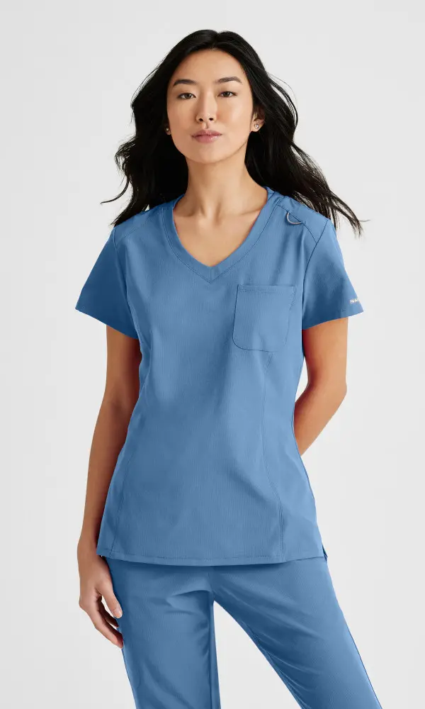 Skechers SKT147 Dignity 1 Pocket Wrinkle resistant Scrub Top-Skechers