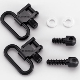 Bolt Action Wood Screw Type Swivel Set-Blackhawk