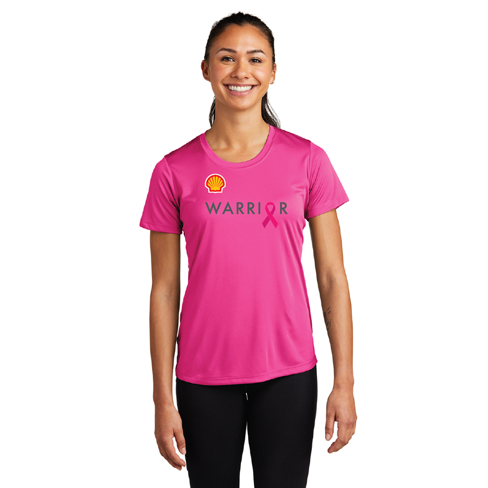 Ladies Warrior Breast Cancer Tee *-ANC