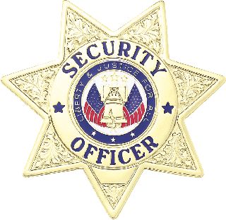 A-7265 Security Officer Badge-Blackinton Insignia and Recognition