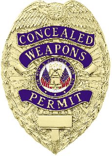 Concealed Weapon Permit Badge-Blackinton Insignia and Recognition