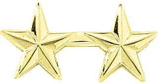 2 Stars 1/2&#34; - Smooth-Blackinton Insignia and Recognition