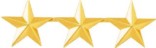 3 Stars 1&#34; - Smooth-Blackinton Insignia and Recognition