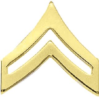 LG&#46; Corporal Chevrons-Blackinton Insignia and Recognition