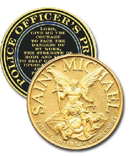 1 3/4&#34; ST. Michael Coin-Blackinton Insignia and Recognition