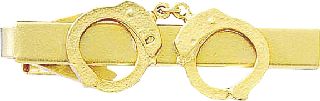 Hand Cuffs Tie Clasp-Blackinton Insignia and Recognition