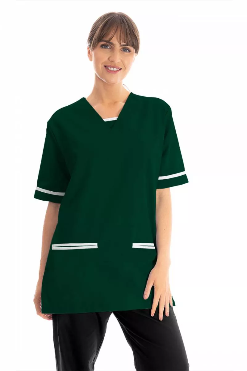 V Neck Lightweight scrub top with trim 534LW-Key Scrubs Classics