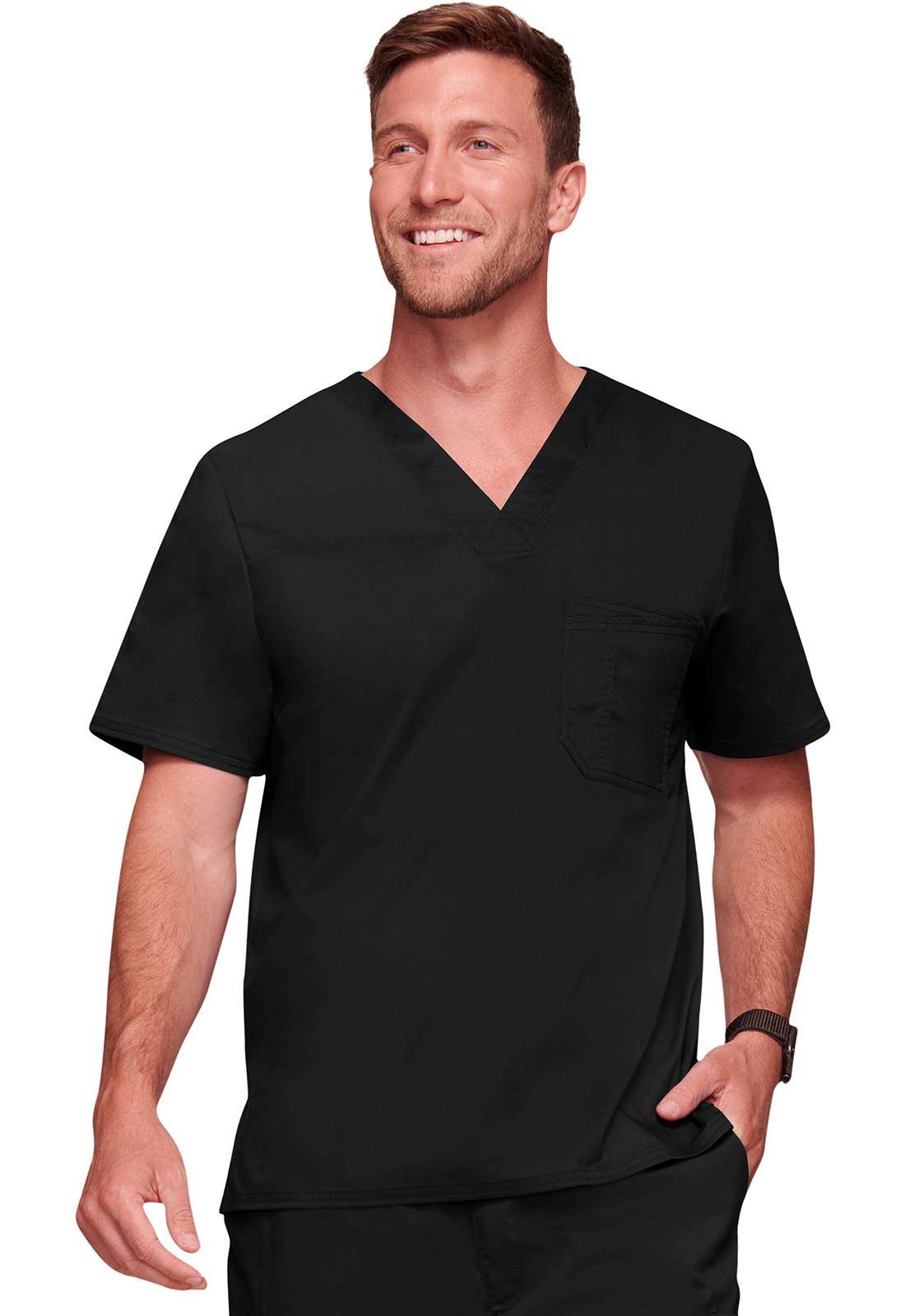 Cherokee Core Stretch Tuckable Scrub Top CH4743-Cherokee Core Stretch