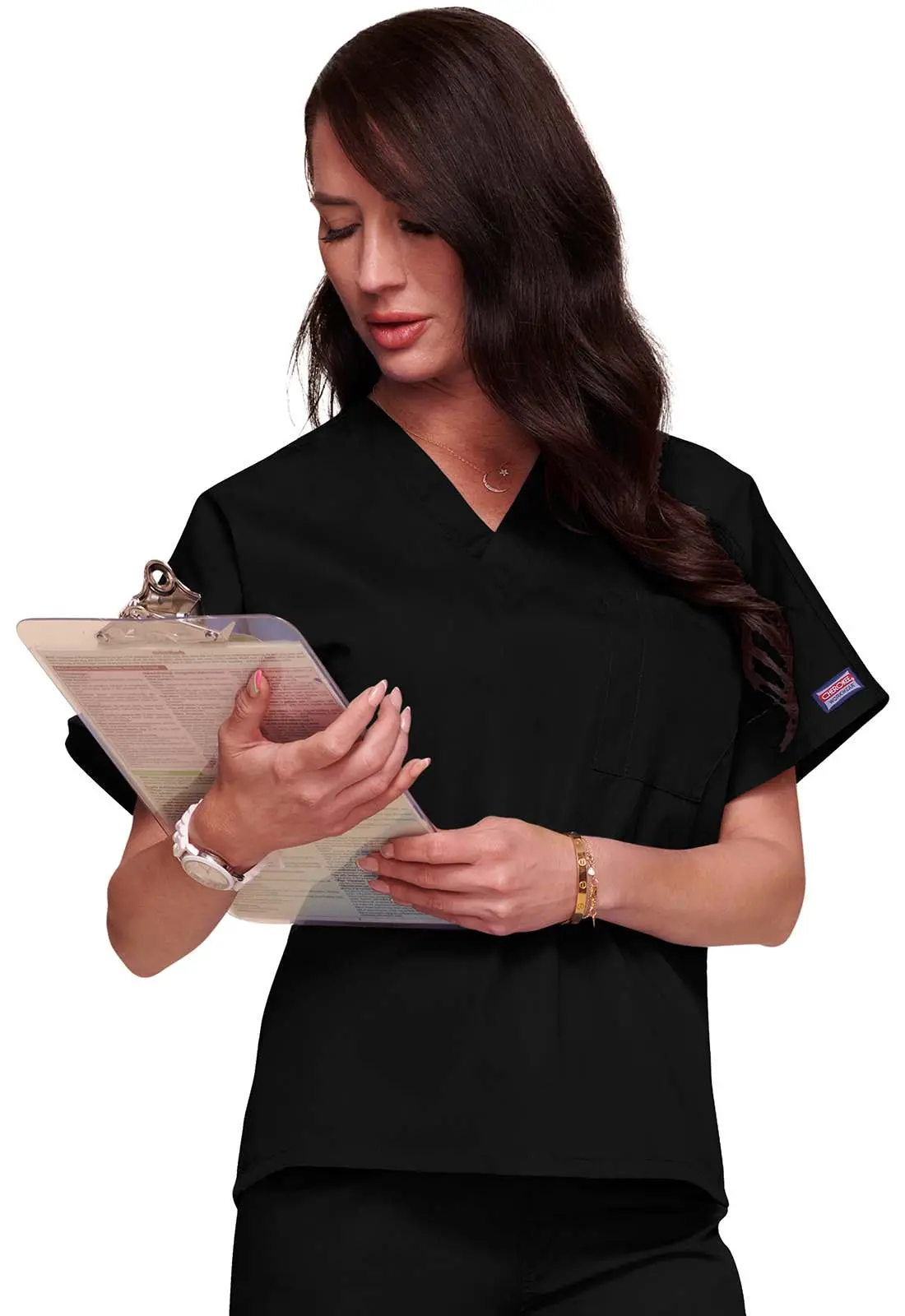 Cherokee V-Neck Scrub Top CH4777-Cherokee Originals