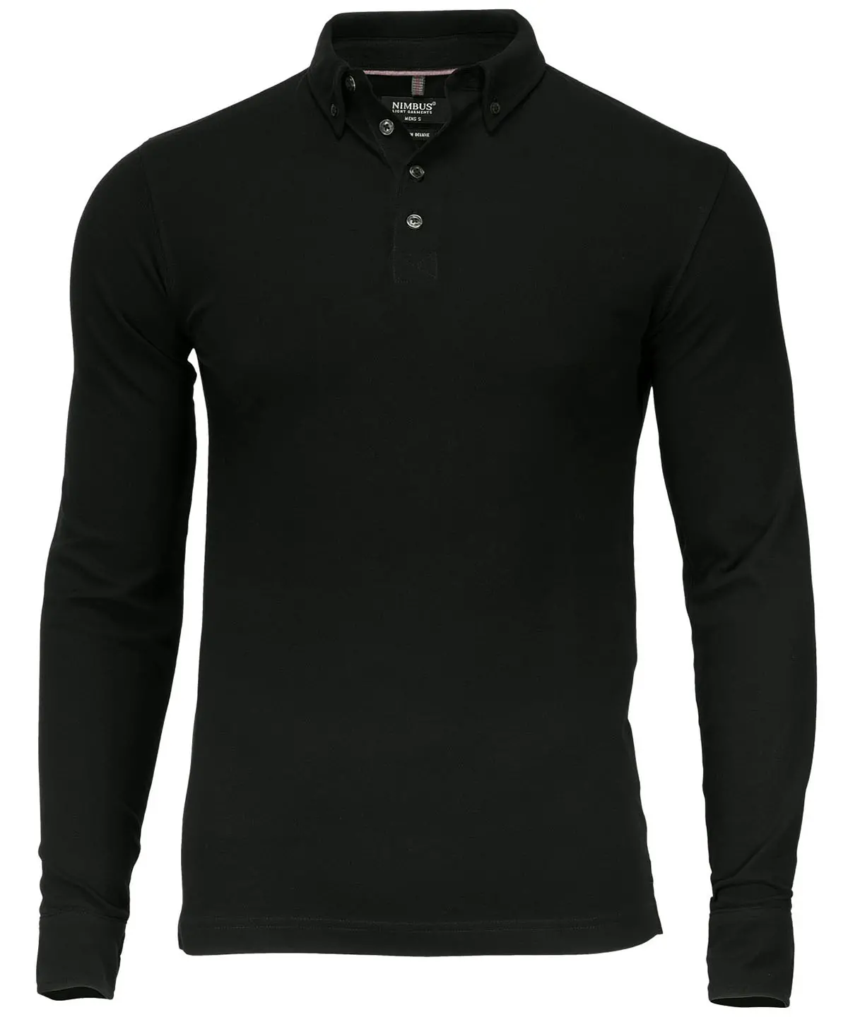 Carlington – deluxe long sleeve polo-Nimbus