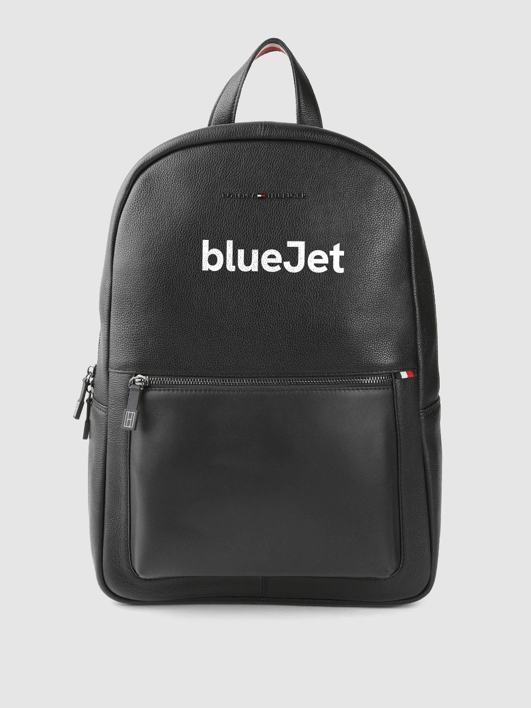 Unisex Leather Backpack-Blue Jet