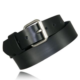 Black Full Grain Leather Belt-Boston Leather