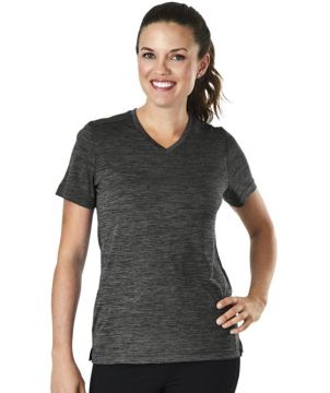 Womens Space Dye Performance Tee-Charles River Apparel