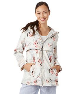 Womens New Englander Floral Printed Rain Jacket-Charles River Apparel