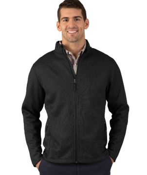 Mens Heritage Rib Knit Jacket-Charles River Apparel