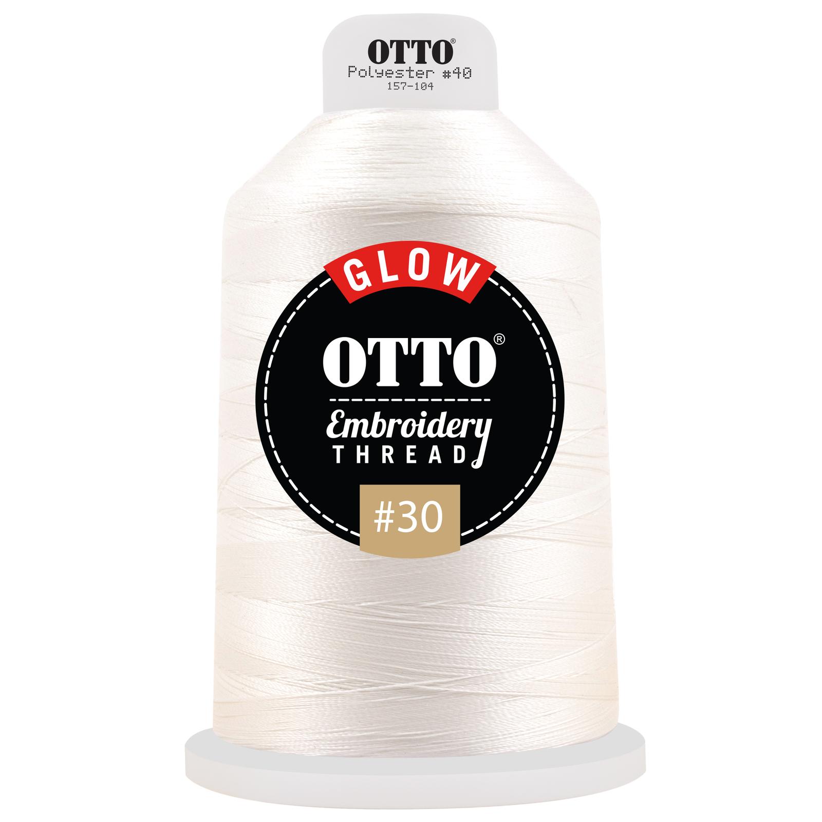 OTTO Embroidery Glow in the Dark Thread #30 4,400 yd. King Cone-OTTO