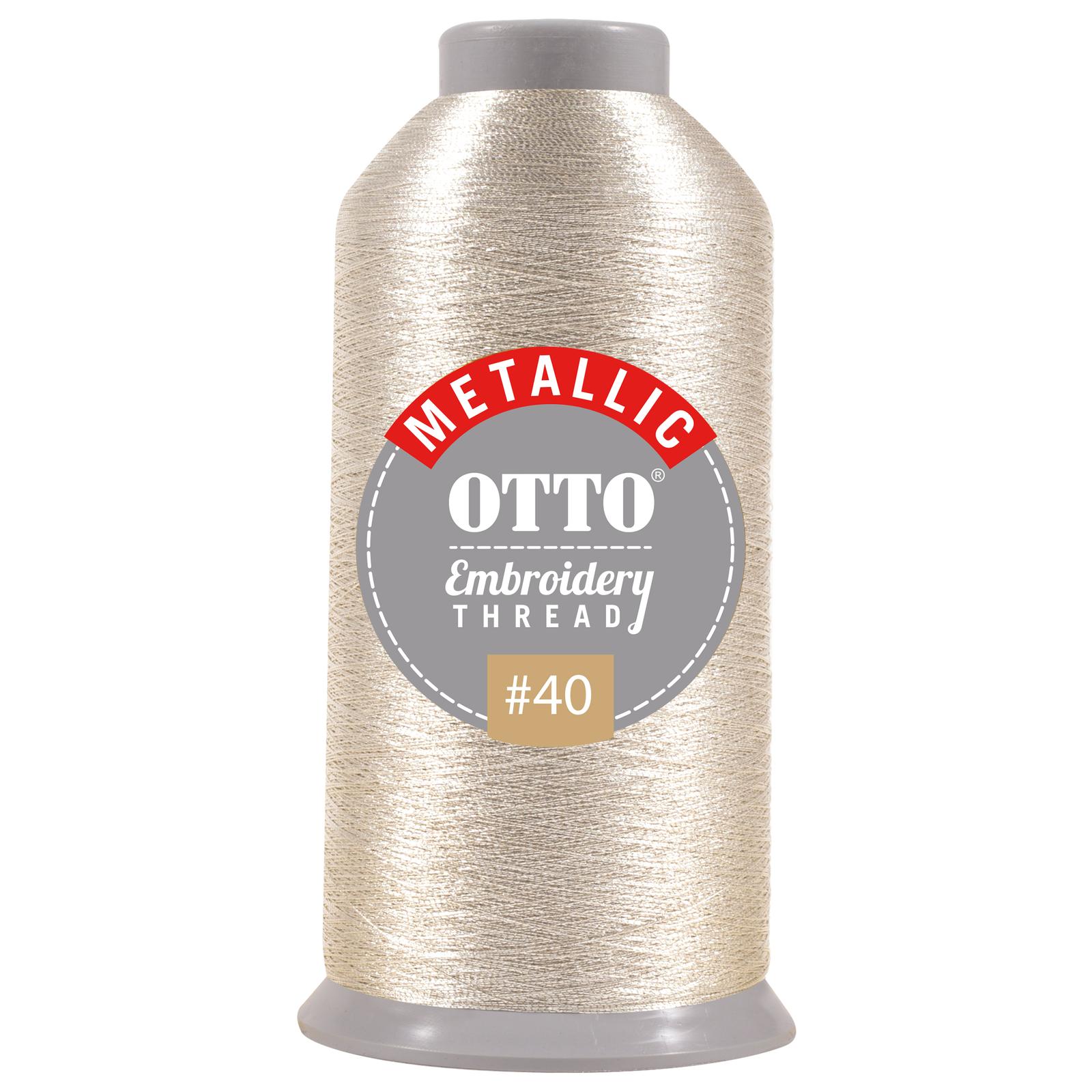 OTTO Embroidery Metallic Thread #40 3,300 yd. Cone-OTTO