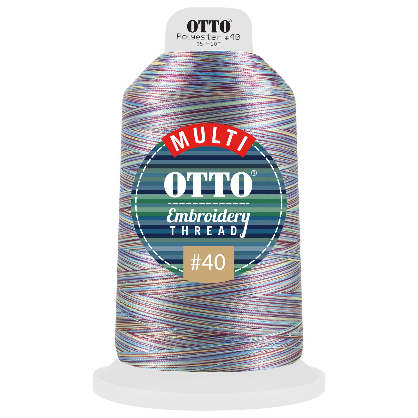 OTTO Embroidery Multicolor Thread #40 5,500 yd. King Cone-OTTO