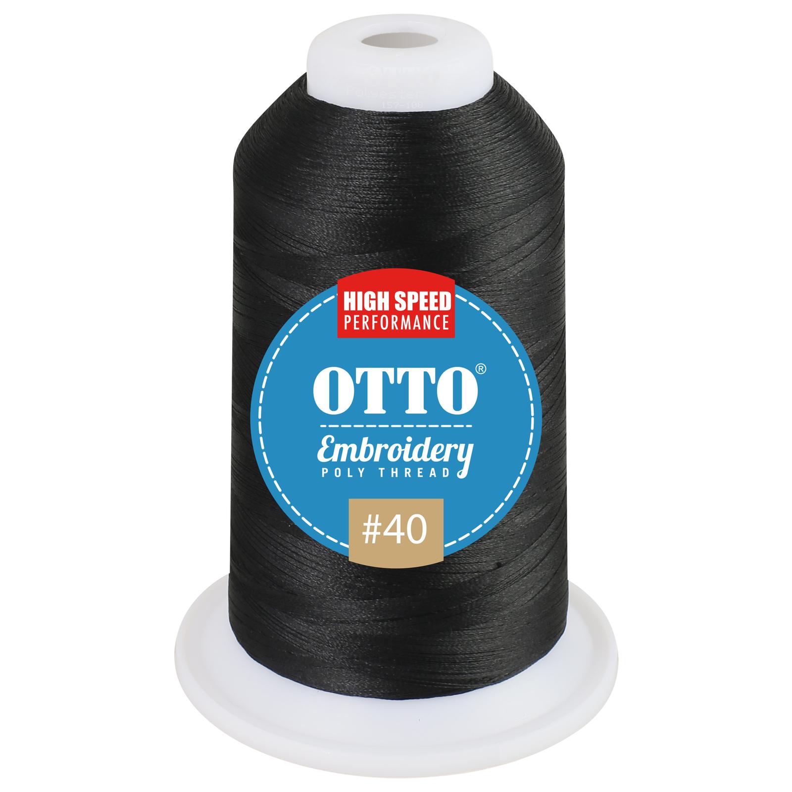 OTTO Embroidery Poly Thread #40 1,100 yd. Cone-OTTO