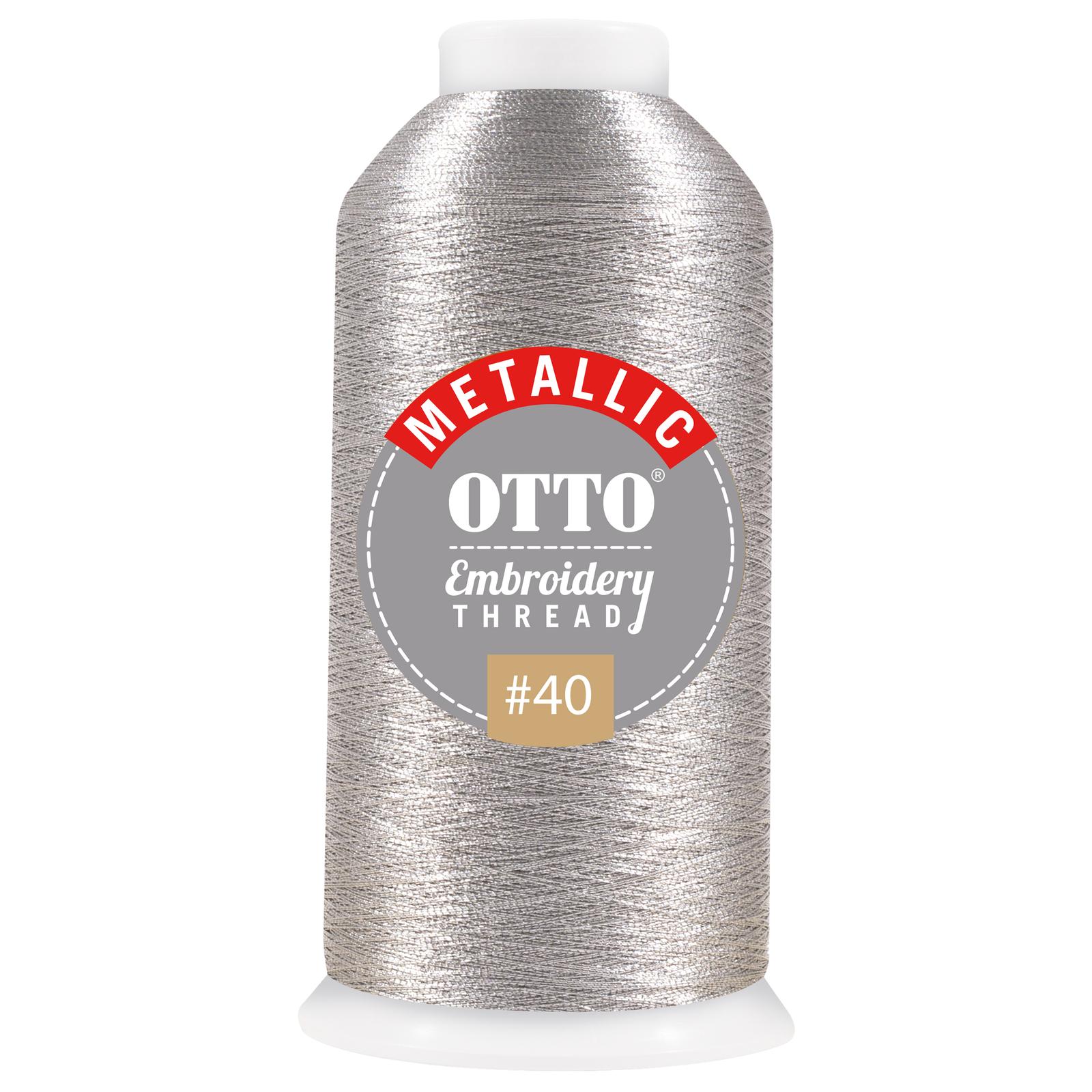 OTTO Embroidery Metallic Thread #40 1,100 yd. Cone-OTTO