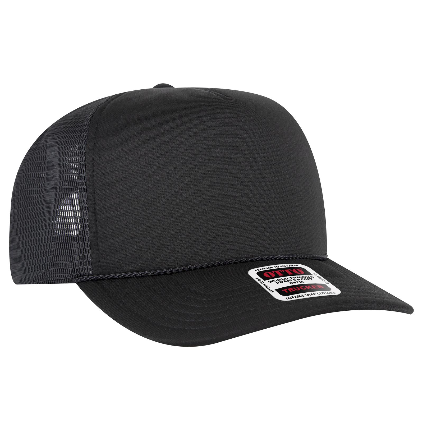 OTTO CAP &#34;OTTO COMFY FIT&#34; 5 Panel High Crown Mesh Back Trucker Hat-OTTO
