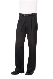 Black Basic Chef Pants-Chef Works