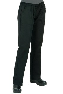Women‘s Black Chef Pants-CW