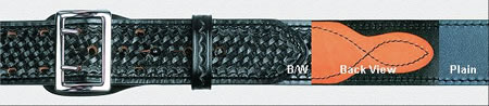 2-1/4" Sam Brown Basketweave Leather Half Lined Duty Belt-Dutyman