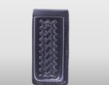 Colt 1911 Leather Open Top Single Magazine Holder - Basket Weave-Dutyman