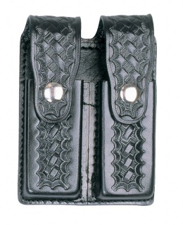 Colt 1911 Leather Double Magazine Holder - Plain-Dutyman